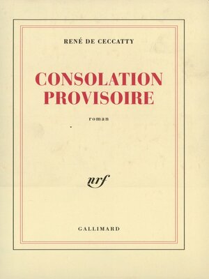 cover image of Consolation provisoire